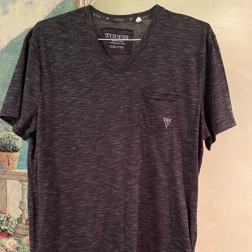 Guess Men black T-shirt size XXL